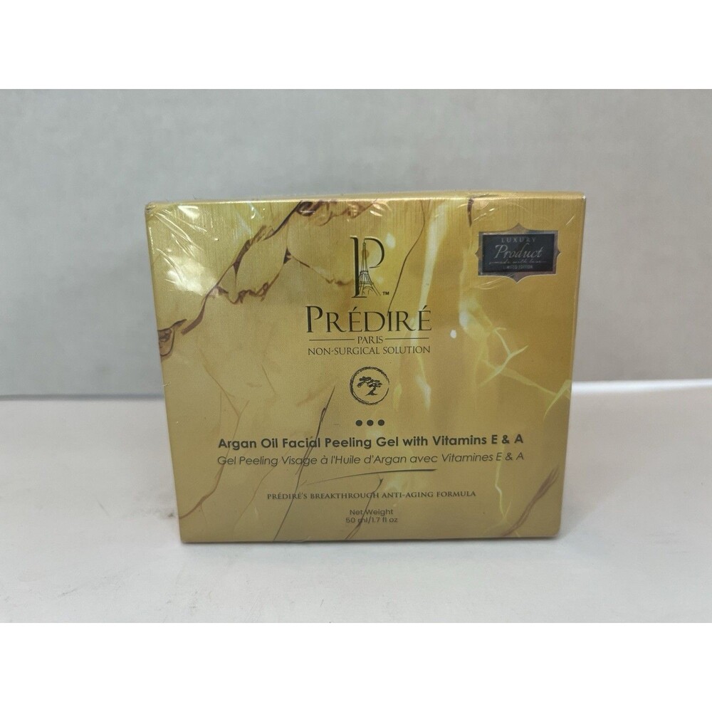 New Predire Paris Argan Oil Facial Peeling Gel 1.7 fl oz/50 ml Sealed Vit E & A